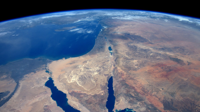 Обои картинки фото космос, земля, сирийская, пустыня, синай