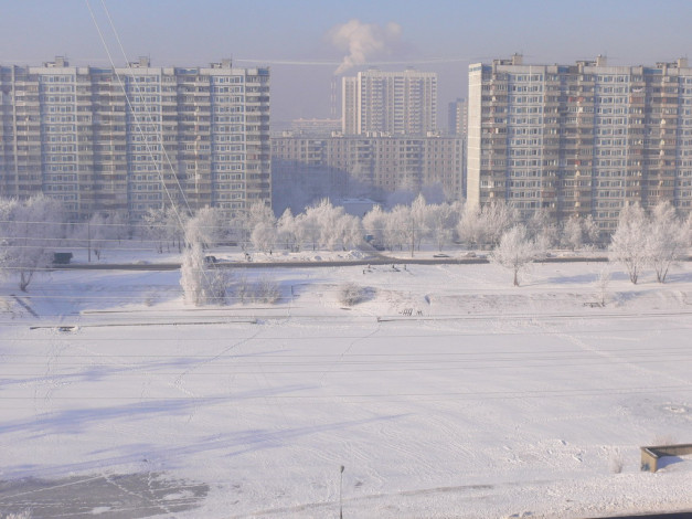 Обои картинки фото зима, марьино, города, москва, россия