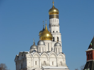 обоя колокольня, ивана, великого, архангельский, собор, города, православные, церкви, монастыри