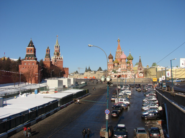 Обои картинки фото васильевский, спуск, города, москва, россия