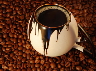Картинка еда кофе кофейные зёрна