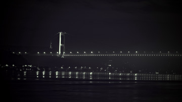 Картинка города мосты огни ночь
