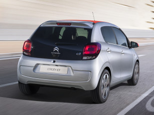 Картинка автомобили citroen citroеn c1 airscape 5-door 2014 серый