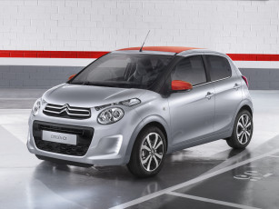 Картинка автомобили citroen citroеn c1 airscape 5-door 2014 серый