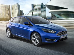 Картинка автомобили ford focus голубой