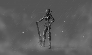 Картинка девушка фэнтези роботы +киборги +механизмы снайпер