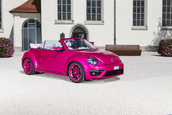 Картинка автомобили volkswagen розовый 2012г cabrio beetle abt