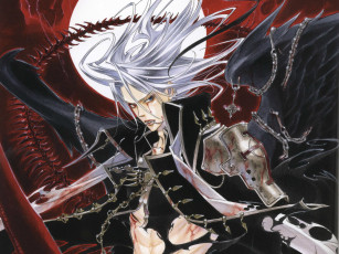 Картинка аниме trinity+blood кровавые слезы вампир черный рыцарь art kiyo kyujyo abel nightroad кровь триединства trinity blood