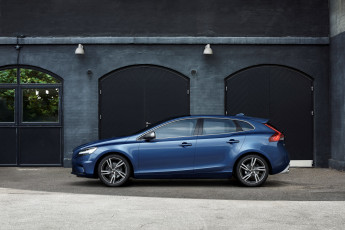 Картинка автомобили volvo синий 2016г r-design v40 t5