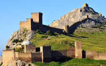 Картинка генуэзская+крепость города -+дворцы +замки +крепости судак крым генуэзская крепость