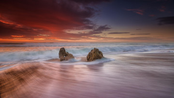 Картинка природа побережье пляж море португалия bicas волны