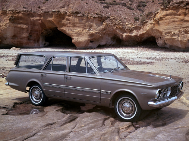 Обои картинки фото chrysler valiant regal safari 1965, автомобили, chrysler, 1965, safari, regal, valiant