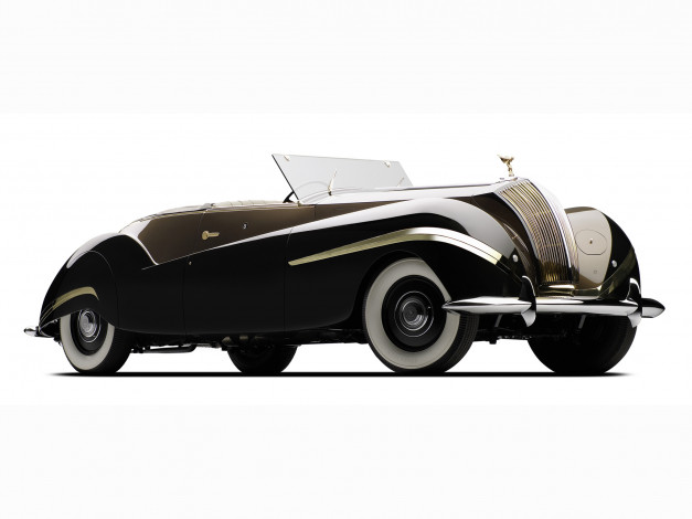 Обои картинки фото rolls-royce phantom iii labourdette vutotal cabriolet 1947, автомобили, rolls-royce, 1947, cabriolet, vutotal, labourdette, iii, phantom