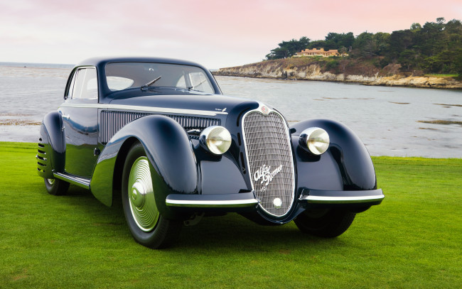 Обои картинки фото alfa romeo 8c 2900b corto touring berlinetta 1937, автомобили, классика, 1937, berlinetta, touring, corto, 2900b, alfa, romeo, 8c