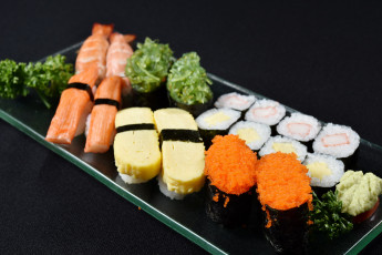 Картинка еда рыба +морепродукты +суши +роллы японская кухня суши роллы икра