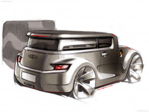 Картинка scion hako coupe concept автомобили рисованные