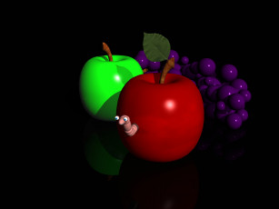 Картинка 3д графика другое фрукты