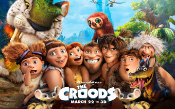 обоя the, croods, мультфильмы, семейка, крудс