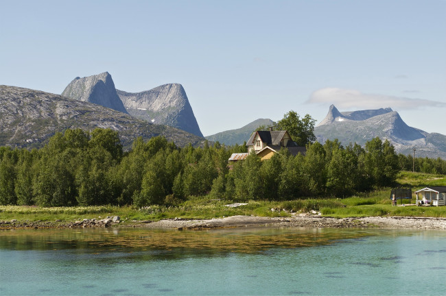 Обои картинки фото narvik, norway, природа, реки, озера, горы, озеро