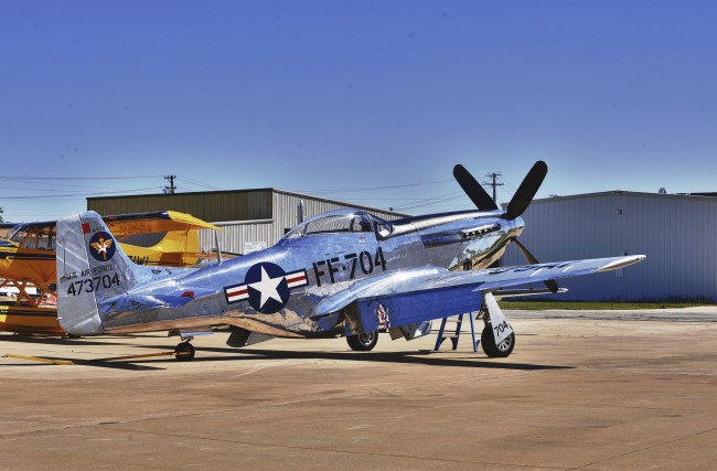 Обои картинки фото авиация, лёгкие и одномоторные самолёты, army, airplane, north american p-51 mustang