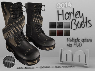 обоя harley boots vendor, бренды, - другое, обувь
