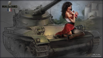 Картинка видео+игры мир+танков+ world+of+tanks арт девушка action игра танков мир tanks онлайн of world