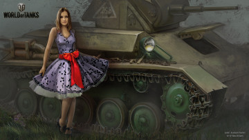обоя видео игры, мир танков , world of tanks, девушка, action, игра, онлайн, арт, world, танков, мир, tanks, of