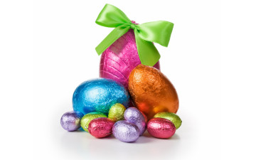 Картинка праздничные пасха easter eggs chocolate яйца шоколад конфеты