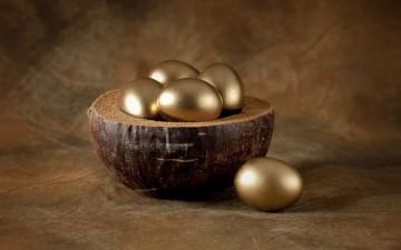 Картинка праздничные пасха easter eggs golden яйца