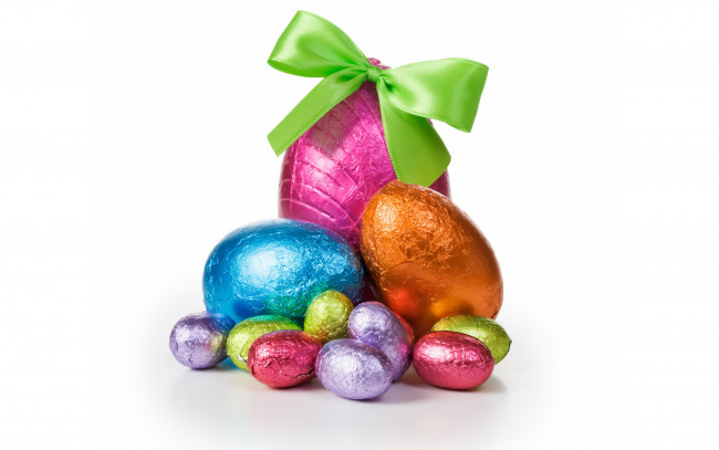 Обои картинки фото праздничные, пасха, easter, eggs, chocolate, яйца, шоколад, конфеты