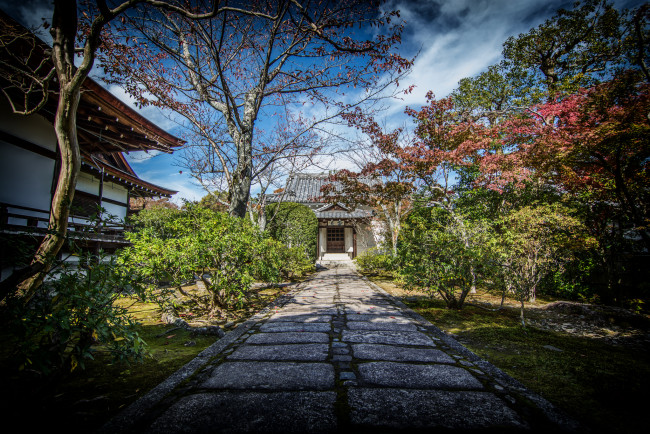 Обои картинки фото kyoto, города, киото , Япония, храм, парк
