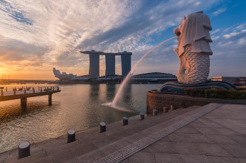 обоя singapore awakening, города, сингапур , сингапур, набережная