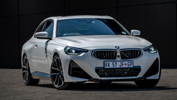 Картинка автомобили bmw 220i coupe m sport 2022 белый купе бмв