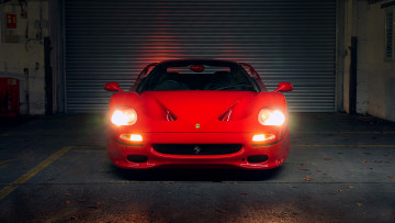 Картинка автомобили ferrari f50 красный спорткар феррари