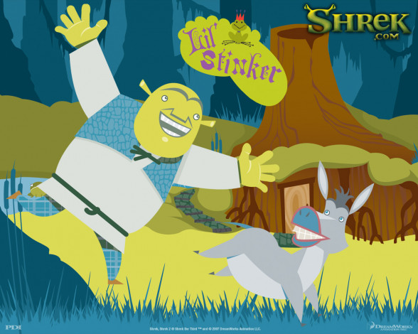 Обои картинки фото мультфильмы, shrek, the, third