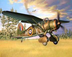 обоя westland, lysander, mk, iii, raf, авиация, 3д, рисованые, graphic