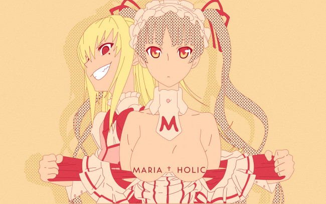 Обои картинки фото maria†holic, аниме, maria holic