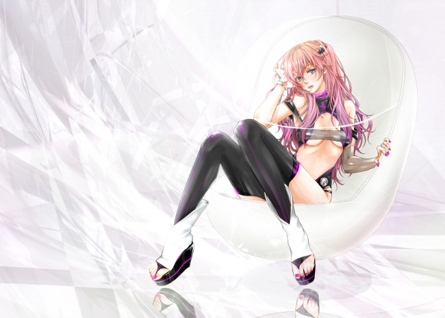 Обои картинки фото megurine, luka, аниме, vocaloid