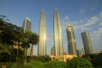 Картинка города куала лумпур малайзия здания небоскрёбы
