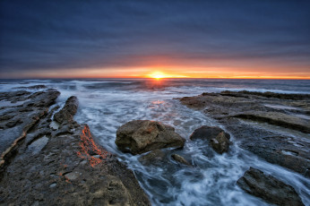 Картинка cabo huertas spain природа восходы закаты горизонт отблеск закат море берег солнце каменистый испания средиземное камни
