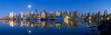 Картинка vancouver города ванкувер канада яхты порт город