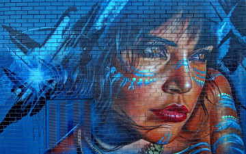 Картинка разное граффити девушка рисунок стена