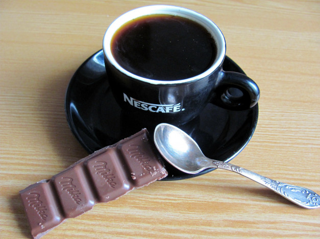 Обои картинки фото еда, кофе,  кофейные зёрна, шоколад