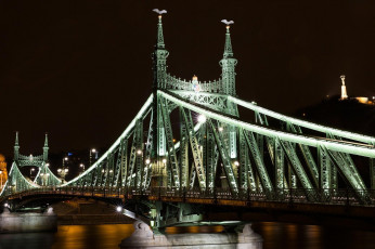 Картинка города будапешт+ венгрия вечер мост