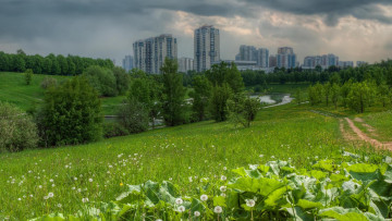 Картинка города москва+ россия moscow водоём парк москва