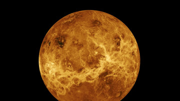 Картинка космос венера планета на черном фоне