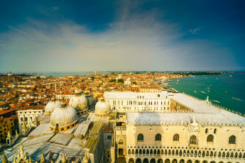 Картинка venice+panorama города венеция+ италия простор