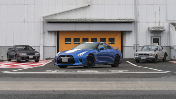 Картинка 2020+nissan+gt-r+50th+anniversary+edition автомобили nissan datsun ниссан юбилейный выпуск синий купе 2020 gt-r 50th anniversary edition гараж