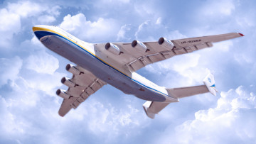 Картинка ан-225+мрия авиация грузовые+самолёты ан225 мрия антонов транспортный самолет реактивный