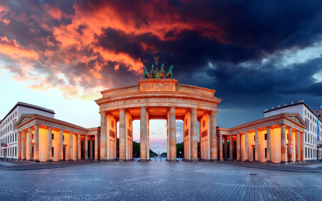 Обои картинки фото города, берлин , германия, brandenburg, gate